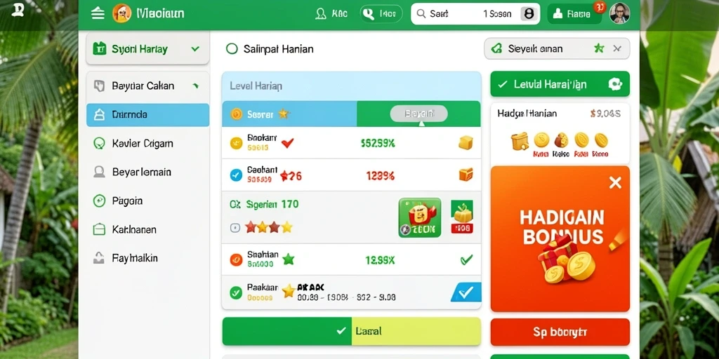 Berbagai pilihan tema permainan slot yang menarik.