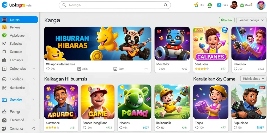 Visualisasi item dan senjata yang menarik.